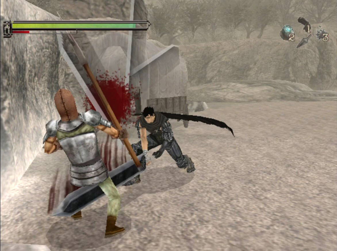 Sword of the Berserk Guts Rage - геймплей игры Sega Dreamcast
